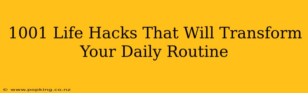 1001 Life Hacks That Will Transform Your Daily Routine