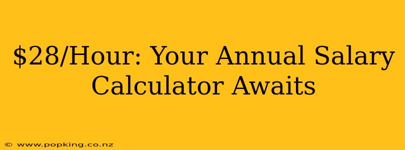 $28/Hour: Your Annual Salary Calculator Awaits