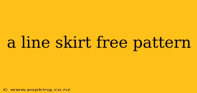 a line skirt free pattern