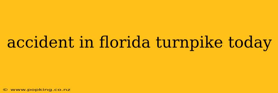 accident in florida turnpike today