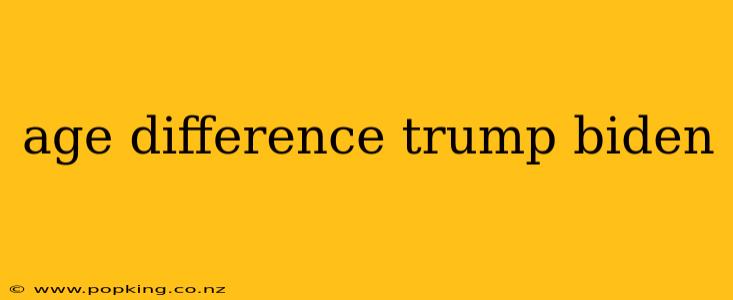 age difference trump biden