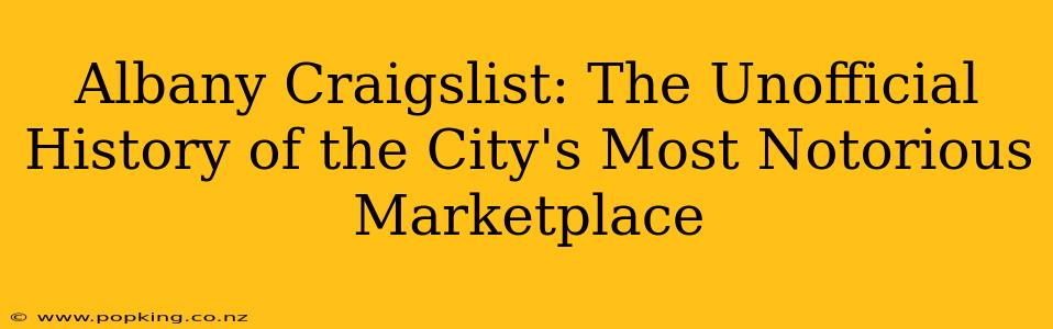 Albany Craigslist: The Unofficial History of the City's Most Notorious Marketplace