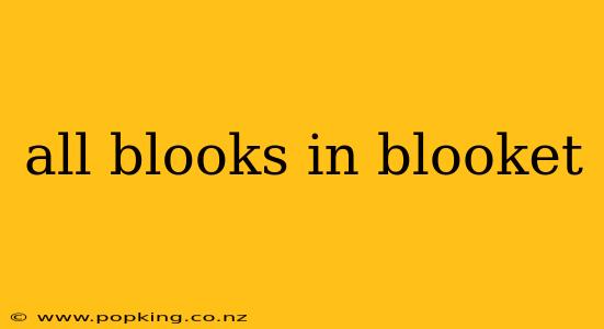 all blooks in blooket