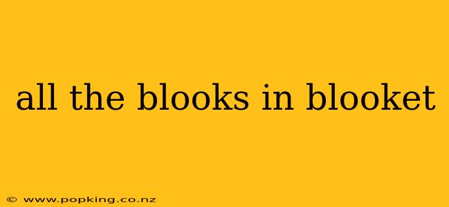 all the blooks in blooket