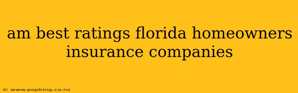am best ratings florida homeowners insurance companies