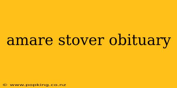 amare stover obituary