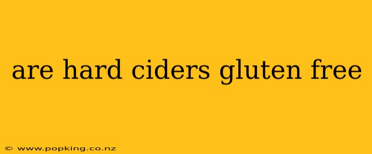 are hard ciders gluten free
