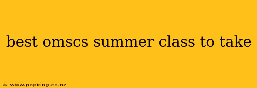 best omscs summer class to take
