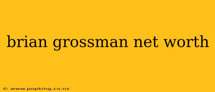 brian grossman net worth