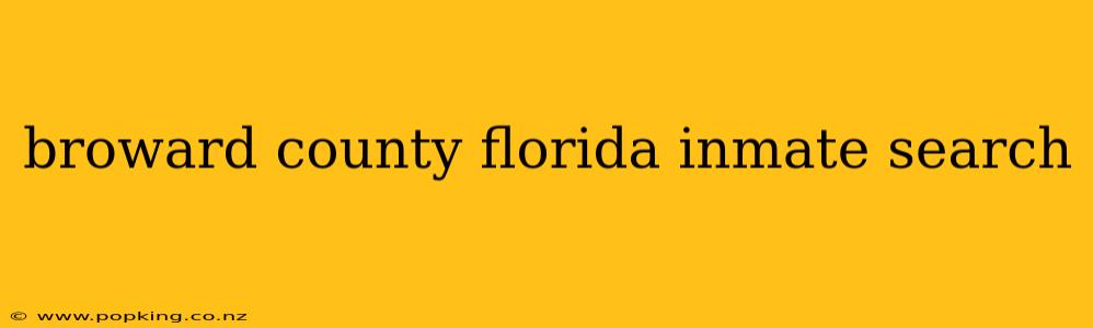 broward county florida inmate search