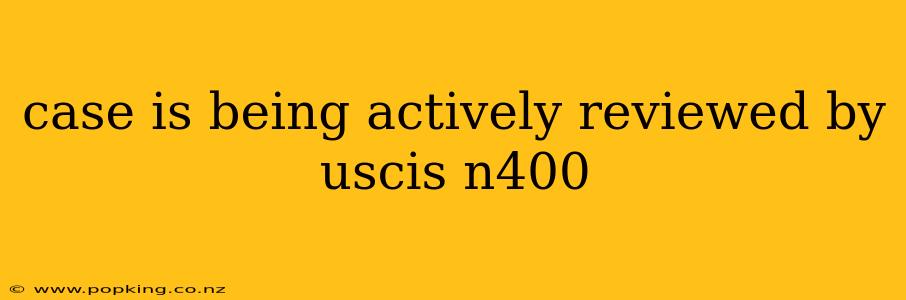 case is being actively reviewed by uscis n400