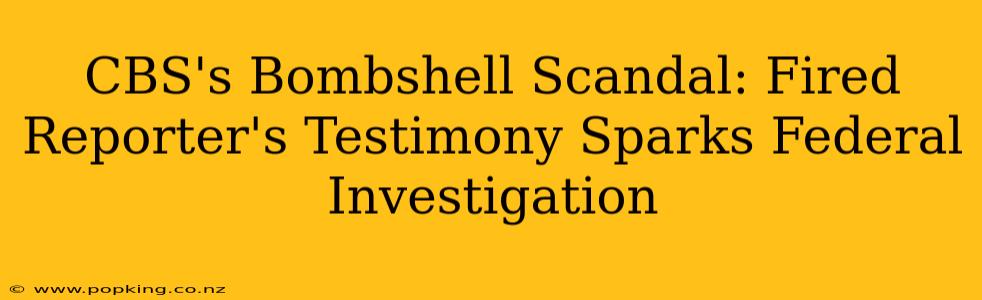 CBS's Bombshell Scandal: Fired Reporter's Testimony Sparks Federal Investigation