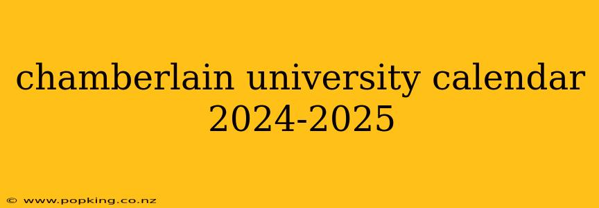 chamberlain university calendar 2024-2025