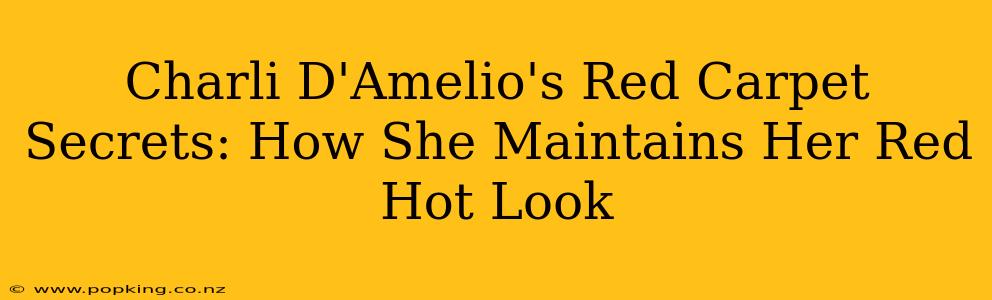 Charli D'Amelio's Red Carpet Secrets: How She Maintains Her Red Hot Look