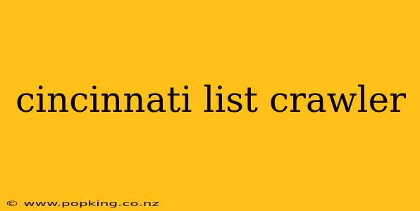 cincinnati list crawler