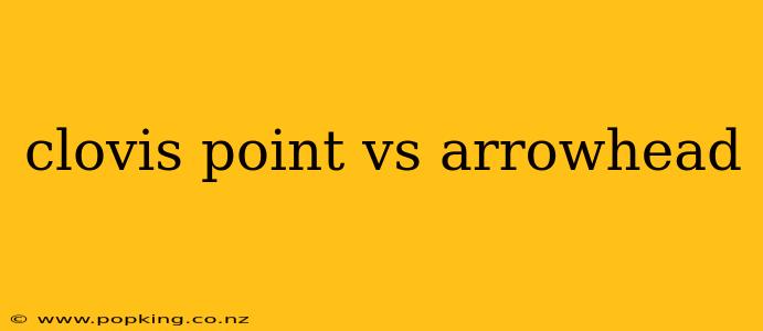 clovis point vs arrowhead