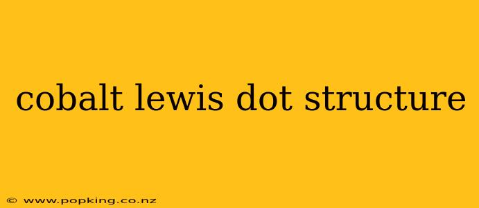 cobalt lewis dot structure