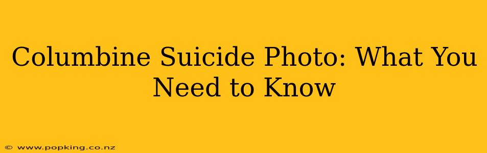 Columbine Suicide Photo: What You Need to Know