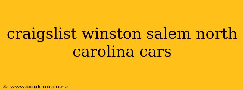 craigslist winston salem north carolina cars