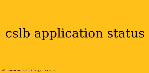 cslb application status
