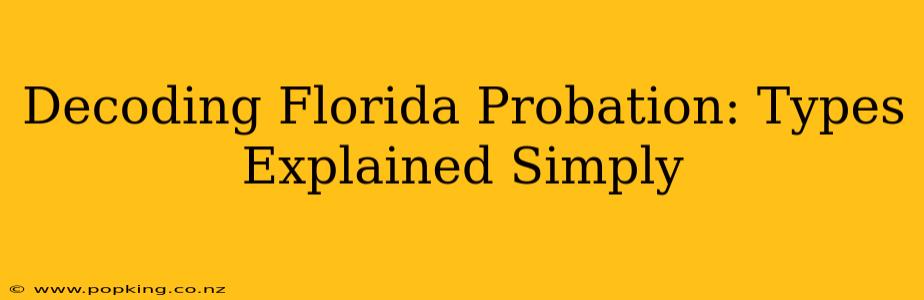 Decoding Florida Probation: Types Explained Simply