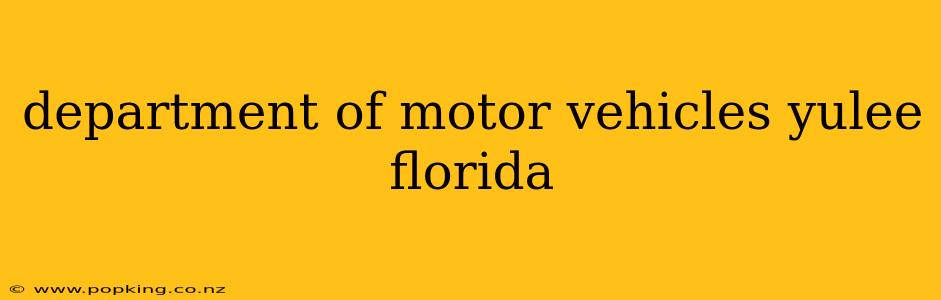 department of motor vehicles yulee florida