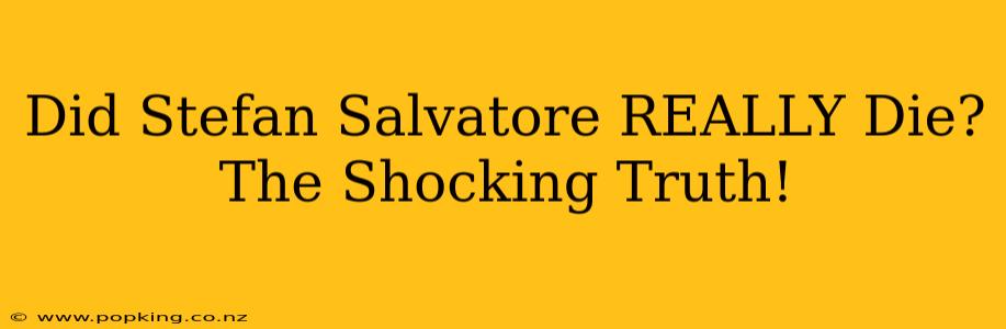 Did Stefan Salvatore REALLY Die? The Shocking Truth!