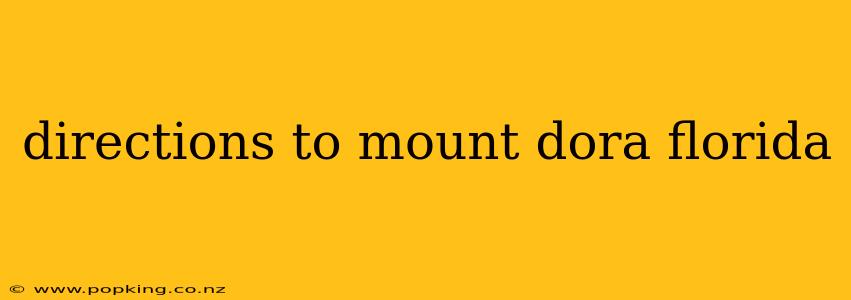 directions to mount dora florida