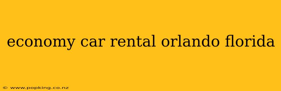 economy car rental orlando florida
