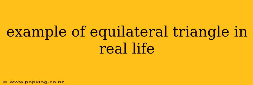example of equilateral triangle in real life