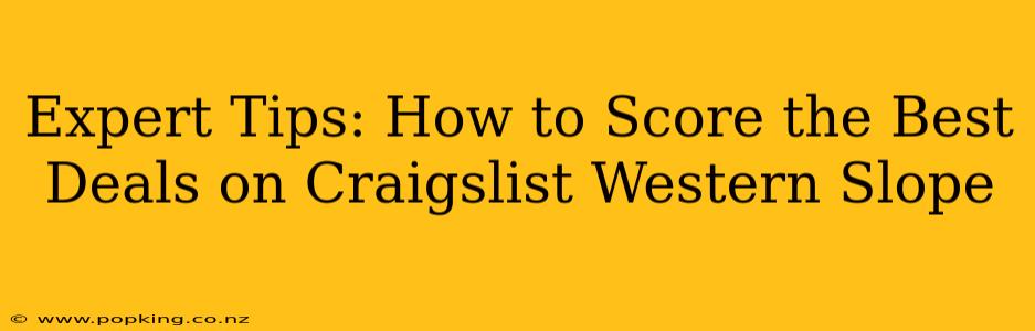 Expert Tips: How to Score the Best Deals on Craigslist Western Slope