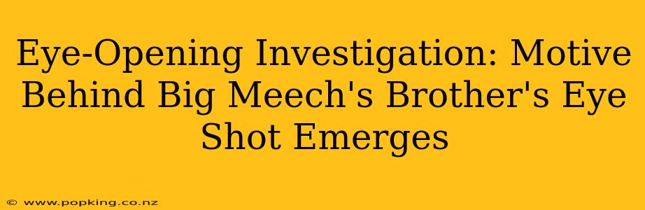Eye-Opening Investigation: Motive Behind Big Meech's Brother's Eye Shot Emerges