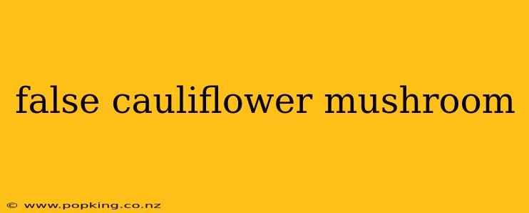 false cauliflower mushroom