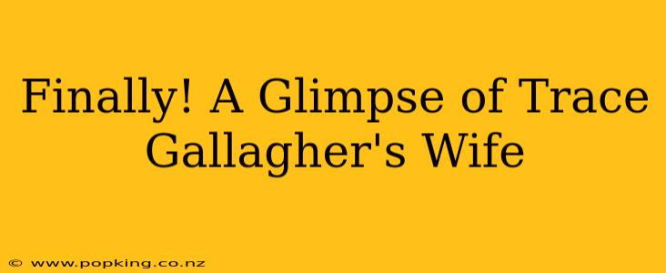Finally! A Glimpse of Trace Gallagher's Wife