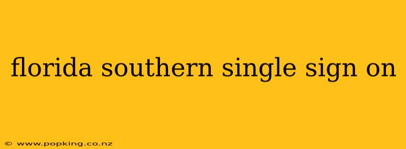 florida southern single sign on
