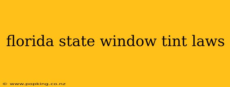 florida state window tint laws