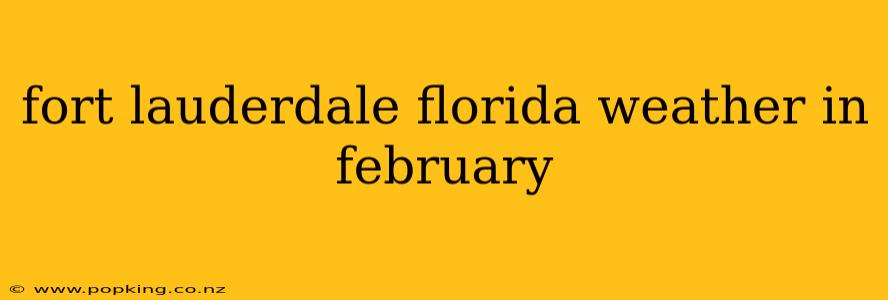 fort lauderdale florida weather in february