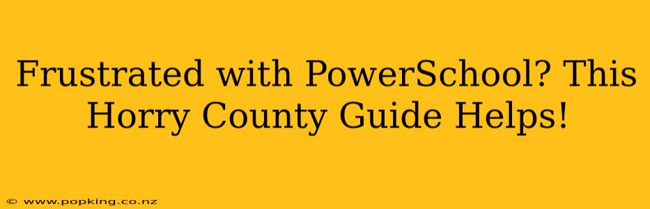 Frustrated with PowerSchool? This Horry County Guide Helps!