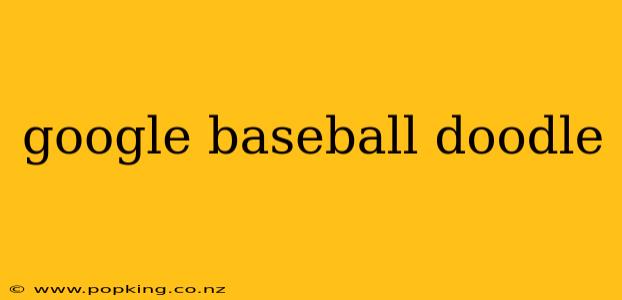 google baseball doodle