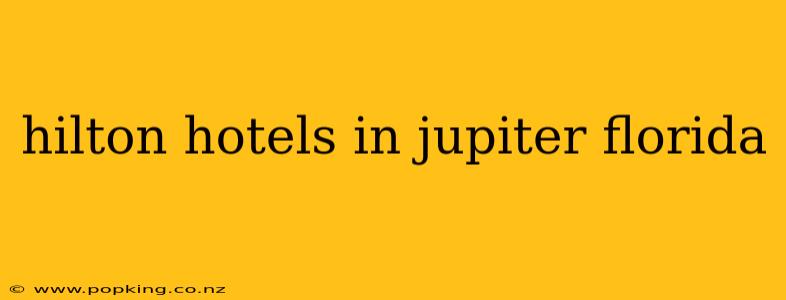 hilton hotels in jupiter florida