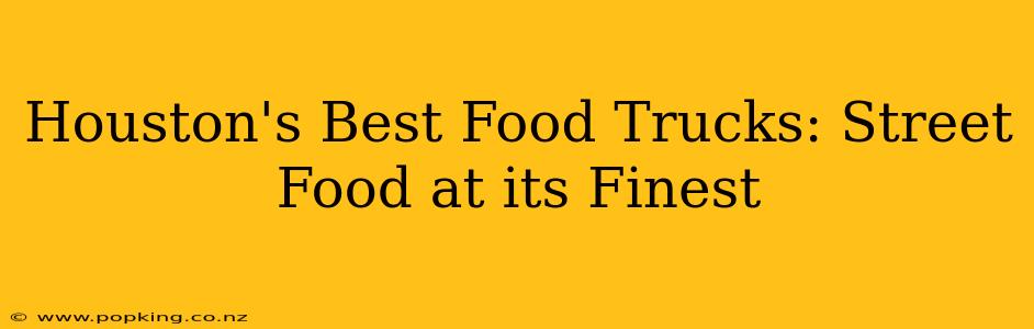 Houston's Best Food Trucks: Street Food at its Finest