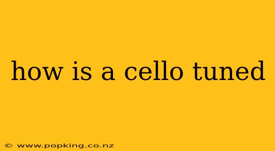 how is a cello tuned