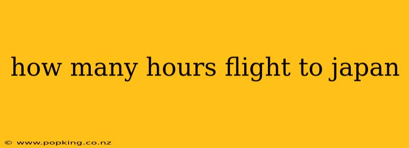 how many hours flight to japan