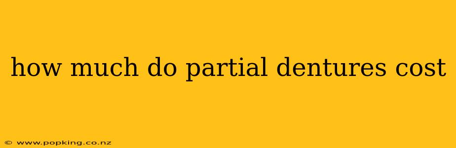 how much do partial dentures cost