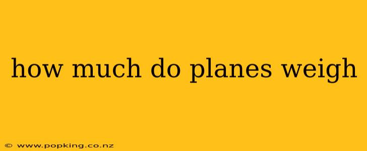 how much do planes weigh
