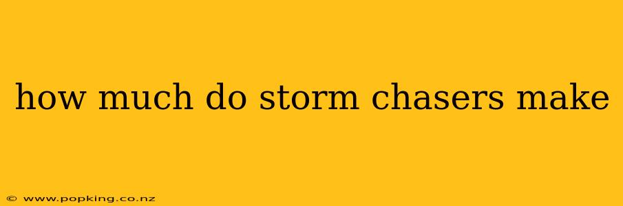how much do storm chasers make