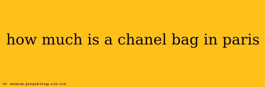 how much is a chanel bag in paris