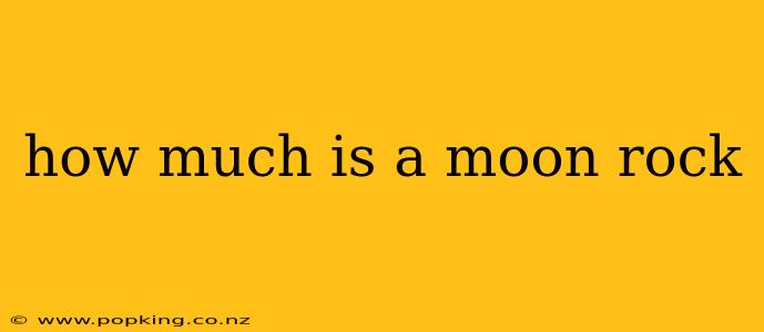 how much is a moon rock