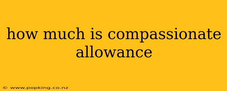 how much is compassionate allowance