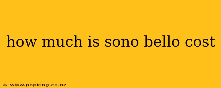 how much is sono bello cost